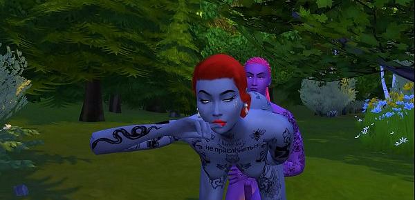  Avatar Couple Fucking Hard Outside In The Woods